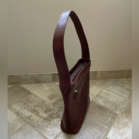 Oroton Brown Cowhide Satchel/Hobo Bag - Picture 5 of 12